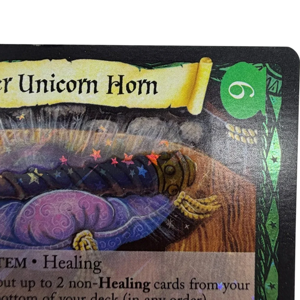 Harry Potter TCG Silver Unicorn Horn 24/80 Diagon Alley Rare Star Foil 2002 WOTC